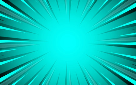 Comic background with radial rays and halftone effect. Vector illustration.のイラスト素材