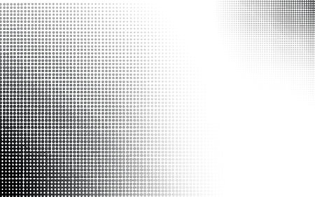 Halftone background frame. Comic halftone pop art texture. Black and white abstract wallpaper. Retro noise vector background.のイラスト素材