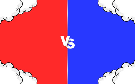 Comic style Versus Fight background design. Vector illustration.
