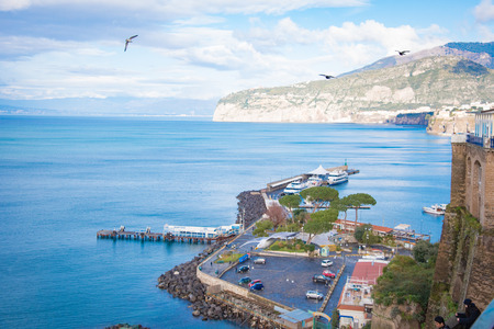 Sorrento is a village and comune on the Amalfi Coast in Campania, Italyのeditorial素材