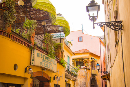 Sorrento is a village and comune on the Amalfi Coast in Campania, Italyのeditorial素材