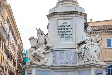Traditional cityscape in Rome, Italyの写真素材