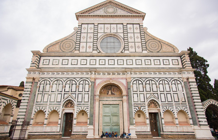 Basilica of Santa Maria Novella, Florence, Italyの写真素材