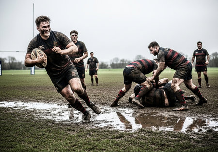 Close up portrait of beautiful middle aged woman smiling at the camera.の素材
