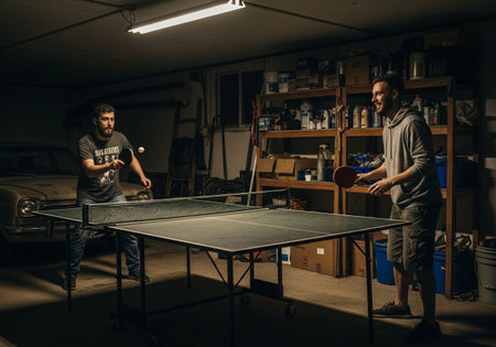 Mature man cooking shashlik on skewer at street food marketの素材