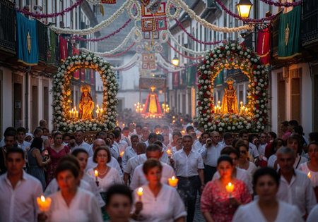 View of unknowns Hindu people attending a religious ceremony at the Pashupatinath temple in the morningの素材