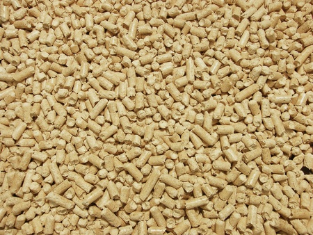Wood pellets for fireplaces and stoves, close up