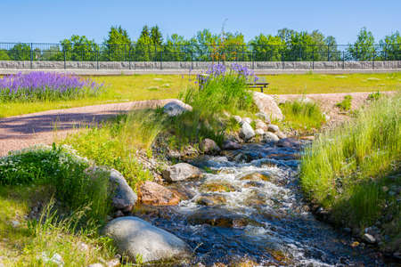 View of The City Brook, Imatra, Finland