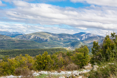 Beautiful mountain view, Trigance, Provence-Alpes-Cote d'Azur, France