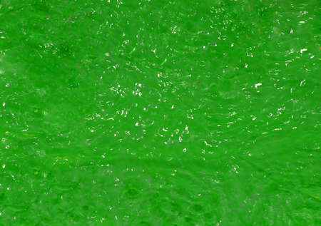 Water on green plastic, use for background or abstractの写真素材