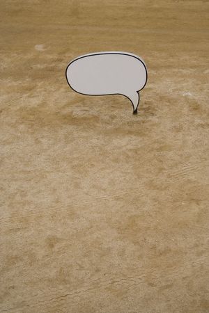a cartoon balloon on a beach