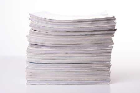 a stack of magazinesの写真素材