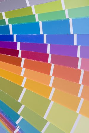 an abstract detail of a abstract palette color choice