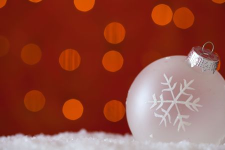 christmas ornament background (VERY SHALLOW DEPTH)の写真素材