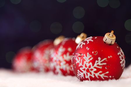 christmas ornament background (VERY SHALLOW DEPTH)の写真素材