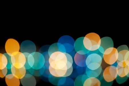 christmas lights background (selective focus)の写真素材