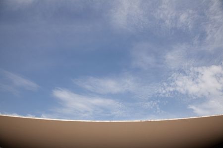 little detail of a architecture detail with the sky as background 