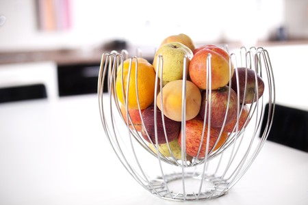 Fresh fruit at the kitchen (selective focus)の写真素材