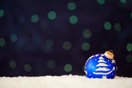 christmas ornament background (very shallow deep)の写真素材