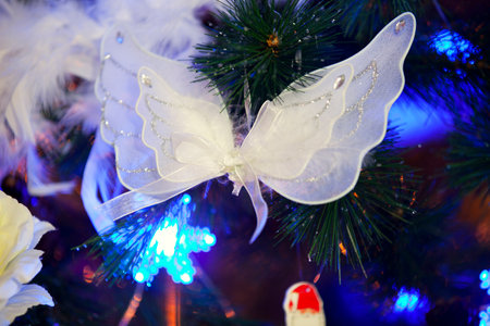 Christmas decoration details (soft focus)の写真素材