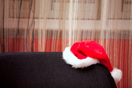 Santa claus lost his santa hatの写真素材
