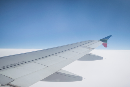 plan over the cloudの写真素材