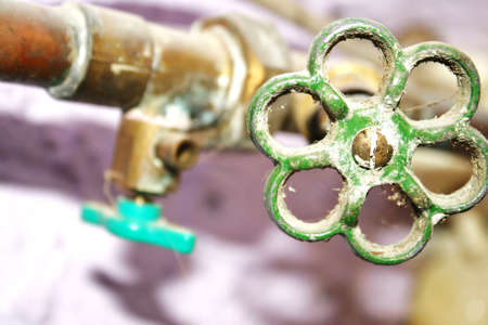 Water line with shut-offの写真素材