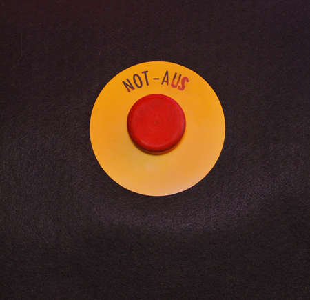 Emergency stop switchの写真素材