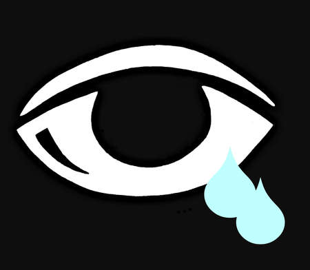 eyes and tearsの写真素材
