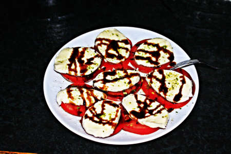 tomatoes and mozarella