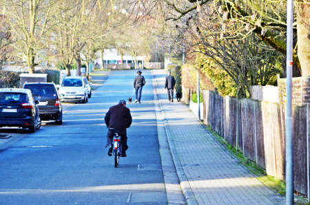 busy people in the streetsの写真素材