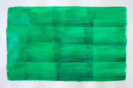 Green abstract watercolor painted background. Texture paper. Hand drawn.の写真素材
