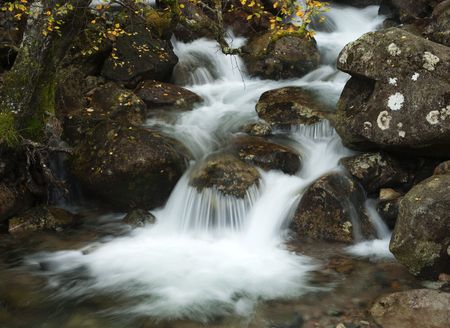 Allt Coire Eoghainn, Glen Nevis, Scotlandの写真素材