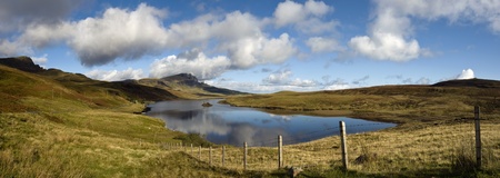View Looking Across Loch Leathan To The Old Man of Storr, Isle of Skye, Scotland