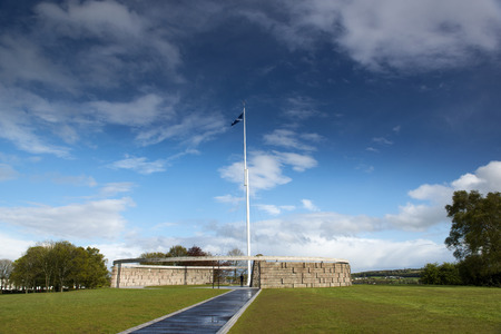 The Rotunda at the Battle of Bannockburn Memorial Site, Stirling, Scotland. It that marks the spot where Robert the Bruce raised his standard at the Battle of Bannockburn.のeditorial素材