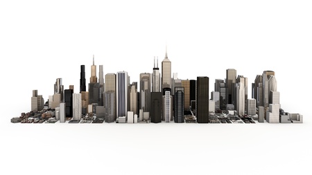 town and cityの写真素材