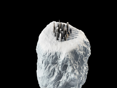 city on the rockの写真素材