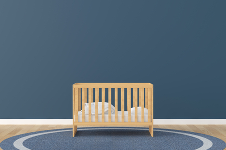 Baby room bed room 3d rendering imageの写真素材