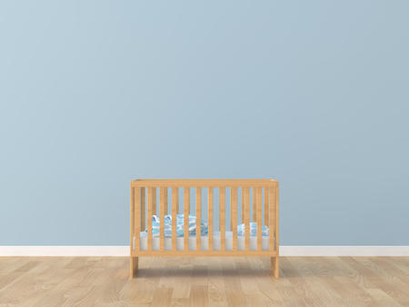 Baby room bed room 3d rendering imageの写真素材