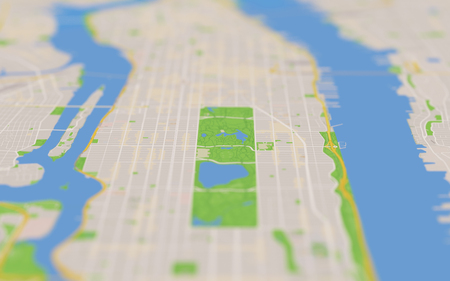 city map 3D illustration