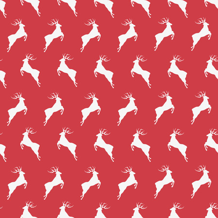 Cute deer. Merry Christmas.. Seamless pattern.のイラスト素材