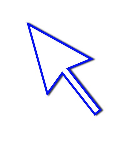 Cursor Arrow for the use with mouse or other pointer.の写真素材