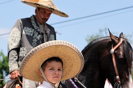 Ojai, CA - JULY 3 : Annual 4th of July parade in Ojai one day early this year July 3, 2010 in Ojai, CA. のeditorial素材