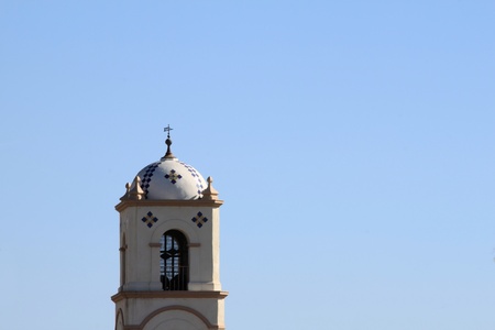 Bell Tower with blue sky in the backgroundの写真素材
