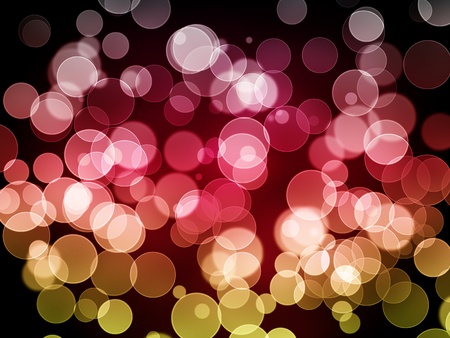Abstract bokeh background with multi color lights.の写真素材
