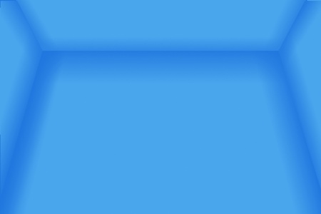 A blue empty room 3D usefull as a background.