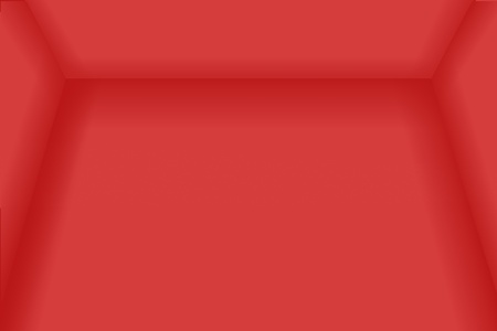 A red empty room 3D usefull as a background.の写真素材