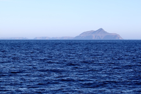 Anacapa Island at Channel Islands California with the ocean in the foregroundの写真素材