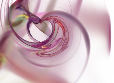 Abstract fractal on white background with vibrant colors の写真素材