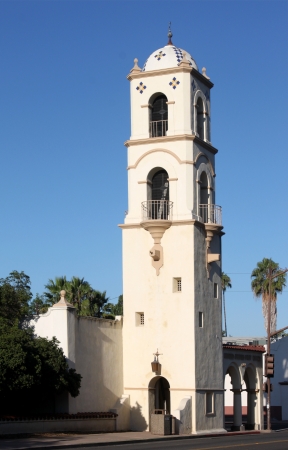 Post Office Tower in down town Ojai Californiaの写真素材